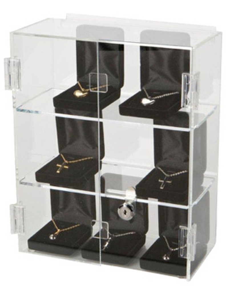 Acrylic Locking Jewelry Display Case