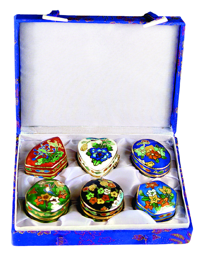 Assorted 6 Pieces Cloisonne Capsules