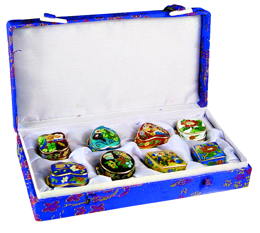 Assorted 8 Pieces Cloisonne Capsules