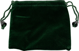Green Miniature-Size Velvet Urn Bag (1 Dozen)