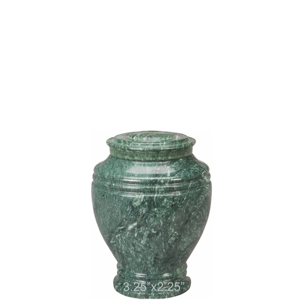 Green Earth Miniature Marble Urn
