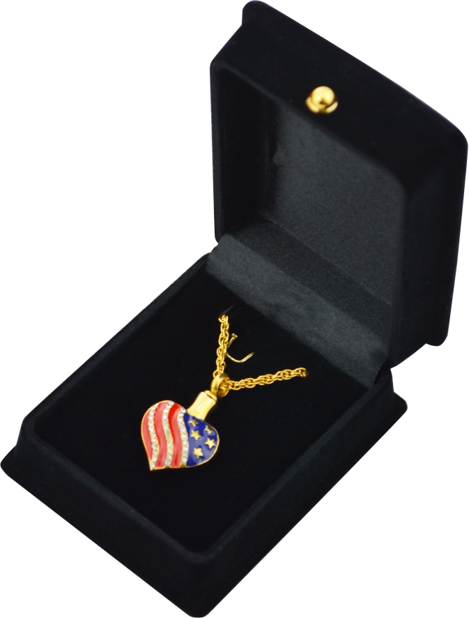 Heart Patriotic Gold