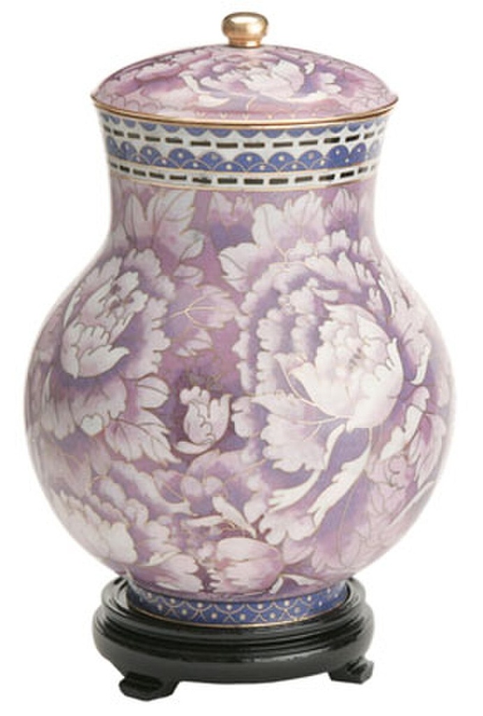 Purple Cloisonne Companion Urn
