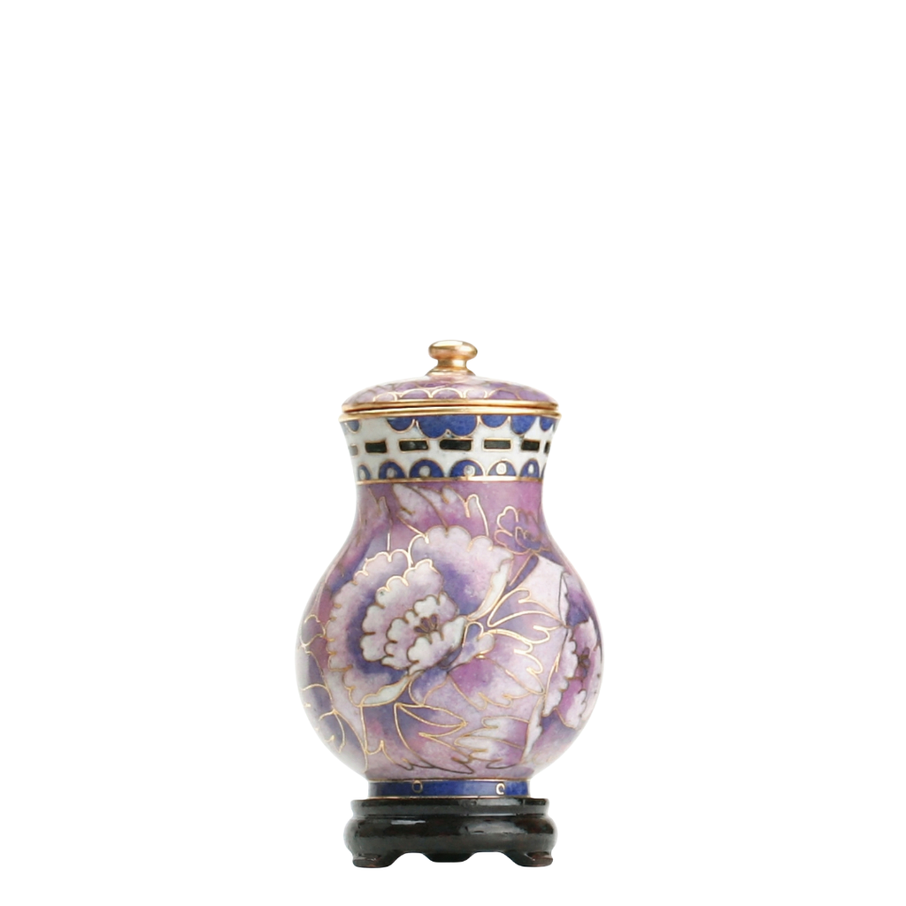 Purple Miniature Cloisonne Urn