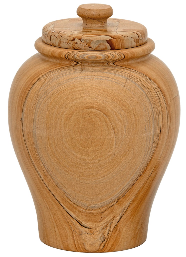 Teak Strata Adult Marble Urn