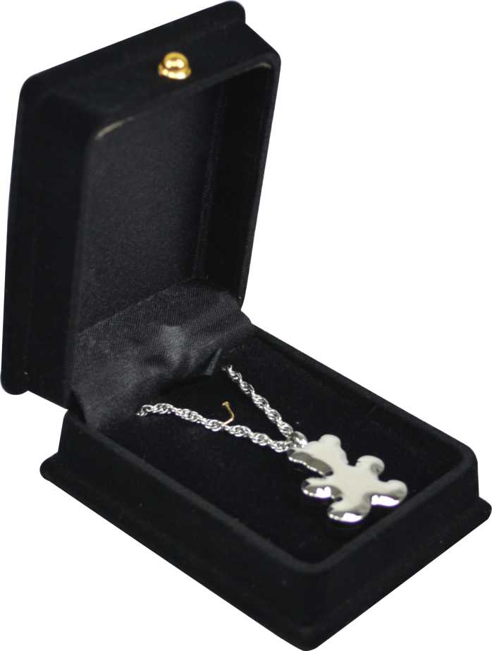 Teddy Bear Silver Pendant