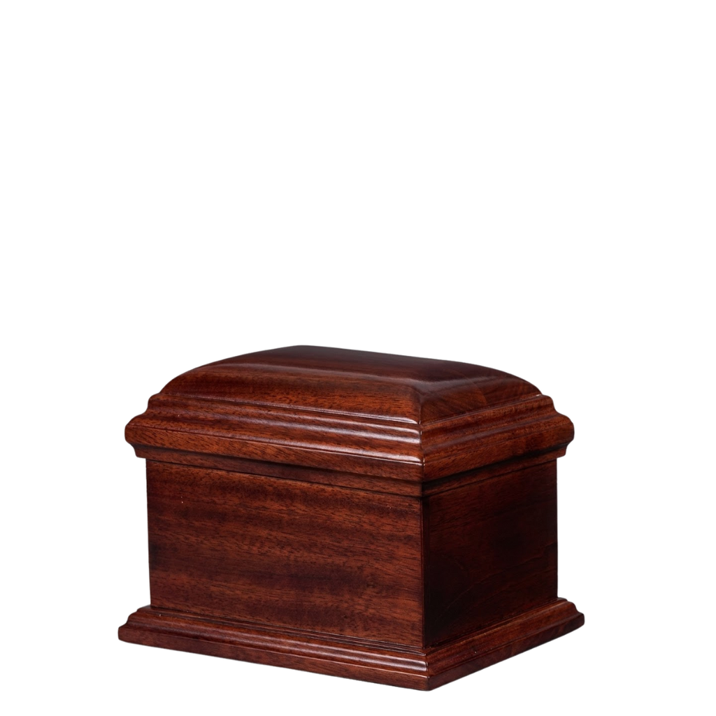 The Vintage Mahogany Miniature Wood Urn