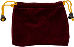 [VB 222 R] Burgundy Miniature-Size Velvet Urn Bag (1 Dozen)