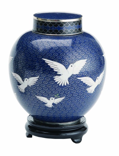 [805 DV] Dove Adult Cloisonne Urn