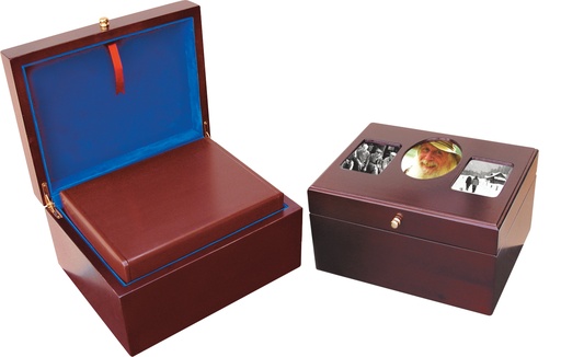 [705 MP] Photo Remembrance Wood Memorial Chest