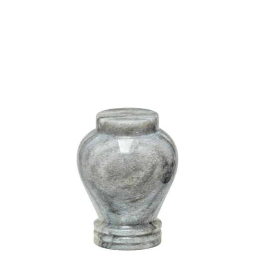 [914 SCV] Silver Cloud Miniature Marble Urn