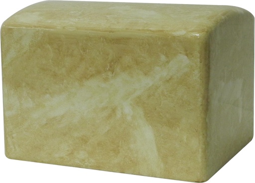 [908 CSB] Swirl Beige Adult Cultured Marble Urn