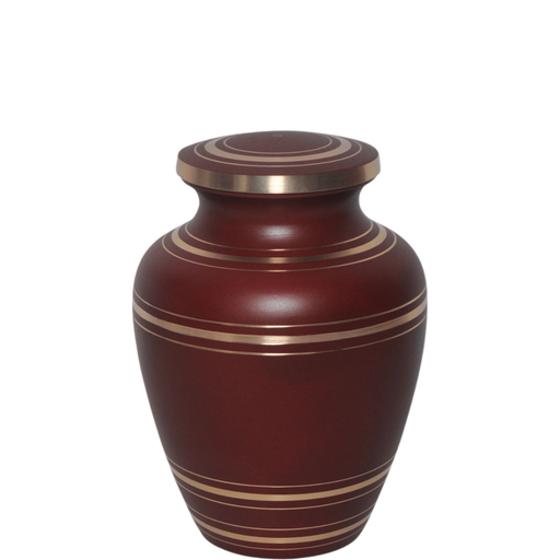 [510 BG] Cabernet Medium Brass Urn